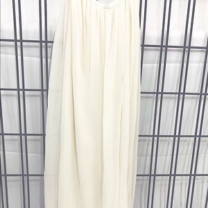 Babaton  ivory silk skirt
